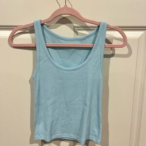 Old Navy Light Blue Ribbed Tank Top
